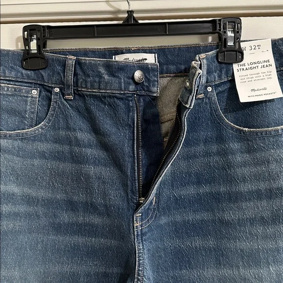 Madewell The Tall Longline Straight Jean in Greendale Wash (32 Tall) - Picture 8 of 11